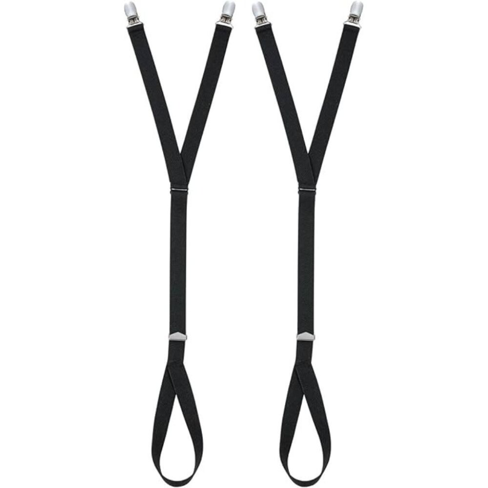 Hold’Em Pin Clip Shirt Stays Hold Shirts in Place Adjustable - Stirrups